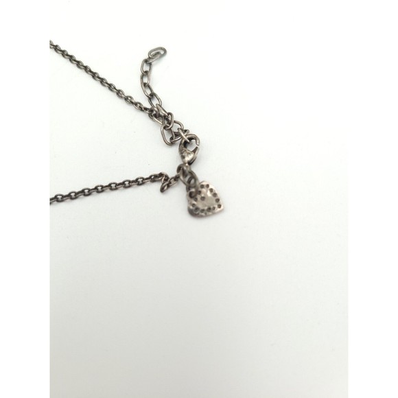 STELLA & DOT Silver & Gold Tone With Rhinestones Key Charm Pendant Necklace - Picture 4 of 6